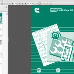 Cummins B3.9, B4.5, B4.5 RGT, B5.9 Engines Service Repair Manual Vol 1 & 2 - PDF DOWNLOAD