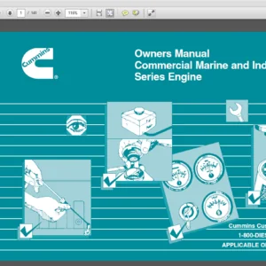 Cummins Commerical Marine and Industrial C8.3 Series Engine Owners Manual - PDF DOWNLOAD
