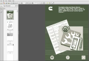 Cummins ISB, ISBe2, ISBe3, ISBe4, QSB4.5, QSB5.9, QSB6.7, ISC, QSC8.3, ISL, ISLe3, ISLe4, QSL9, CM850 Electronic Control System vol 1,2,3 & 4 - PDF DOWNLOAD