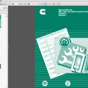 Cummins ISBe, ISB, and QSB Common Rail Fuel System Service Repair Manual vol 1 & 2 -  PDF DOWNLOAD