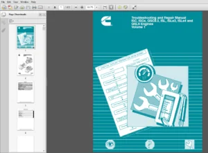 Cummins ISC, ISCe, QSC8.3, ISL, ISLe3, ISLe4, QSL9 Engines Troubleshooting & Repair Manual Vol 1 & 2 - PDF DOWNLOAD