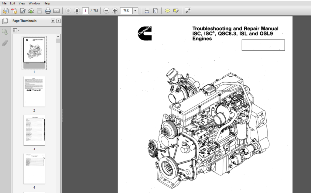 Cummins ISC, QSC8 3, ISL and QSL9 Engines Shop Service Repair Manual