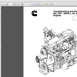 Cummins ISC, QSC8 3, ISL and QSL9 Engines Shop Service Repair Manual -  PDF Download
