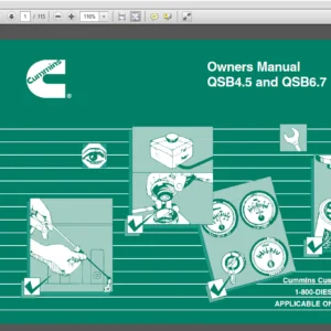 Cummins QSB4.5 and QSB6.7 Engine Owners Manual - PDF DOWNLOAD