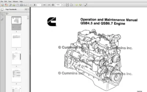 Cummins QSB4.5 and QSB6.7 Engine Series Operation and Maintenance Manual - PDF DOWNLOAD