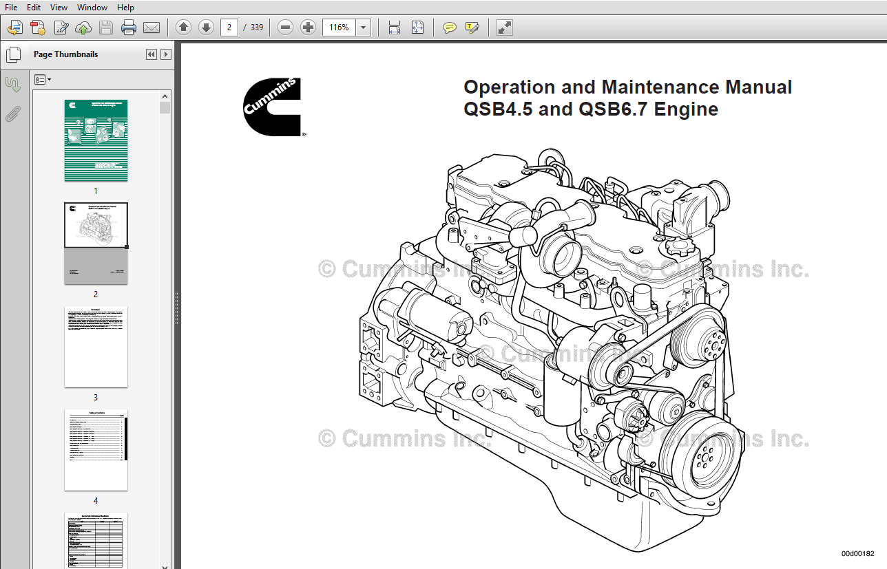 Cummins Qsb45 And Qsb67 Operation And Maintenance Engine Manual Pdf Download Heydownloads 