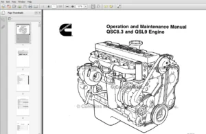 Cummins QSC8.3 and QSL9 Engine series Operation and Maintenance Manual - PDF DOWNLOAD