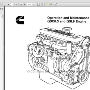 Cummins QSC8.3 and QSL9 Engine series Operation and Maintenance Manual - PDF DOWNLOAD