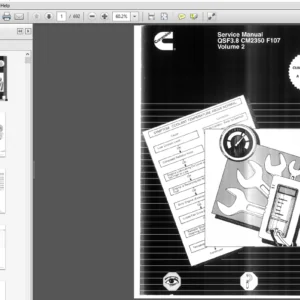 Cummins QSF3.8 CM2350 F107 Service Manual Vol 1 & 2 - PDF DOWNLOAD