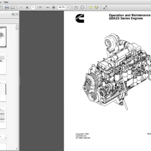 Cummins QSK23 Engines Series Operation and Maintenance Manual - PDF DOWNLOAD