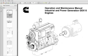 Cummins QSX15 Engines Series Operation and Maintenance Manual - PDF DOWNLOAD