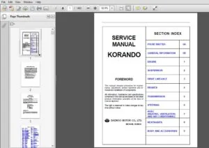 Daewoo Korando 1997-2000 Workshop Repair Service Manual Complete Informative For Diy Repair - PDF DOWNLOAD