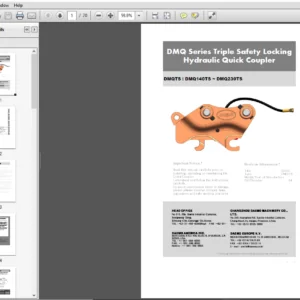 Hyundai DMQTS-Q Crawler Excavator Operators Manual - PDF DOWNLOAD