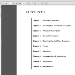 Hyundai HDB Breakers Crawler Excavator Operator Manual - PDF Download