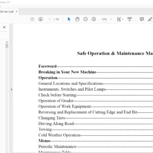 Hyundai HG170 Motor Grader Operator Manual - PDF Download