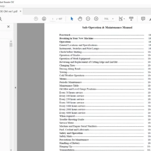Hyundai HG190 Motor Grader Operator Manual - PDF Download