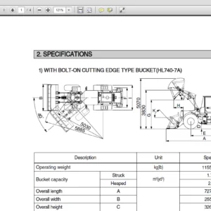 Hyundai HL740-7A Wheel Loader Operator Manual - PDF Download