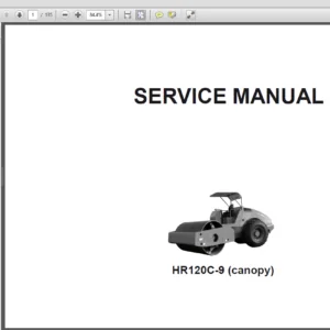 Hyundai HR120C-9 Road Roller Service Manual- PDF DOWNLOAD