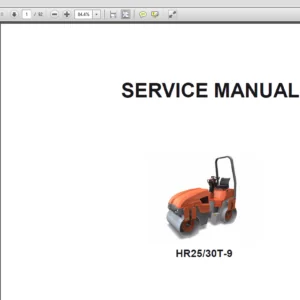 Hyundai HR2530T-9 Road Roller Service Manual - PDF DOWNLOAD