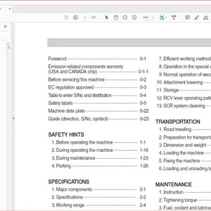 Hyundai HW180 Wheel Excavators Operators Manual - PDF DOWNLOAD