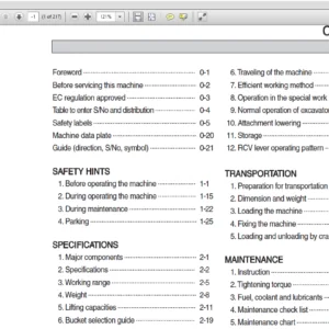 Hyundai HX220L INDIA Crawler Excavator Operators Manual - PDF  DOWNLOAD