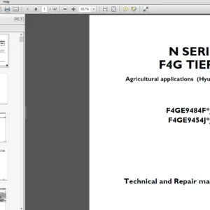 Hyundai N Series F4G Tier 3 Technical And Repair Manual - PDF DOWNLOAD