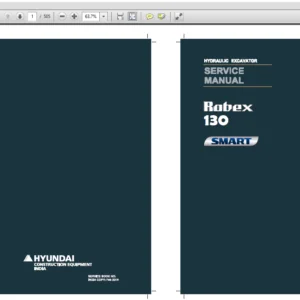Hyundai R130 Crawler Excavator Service Repair Manual - PDF Download