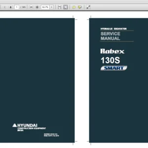 Hyundai R130S Crawler Excavator Service  Repair Manual - PDF Download