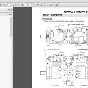 Hyundai R140LC-7 Crawler Excavator Service Repair Manual - PDF Download