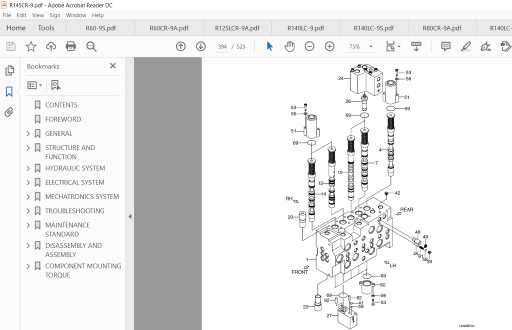 Hyundai R145CR-9 Crawler Excavator Service Repair Manual - PDF Download ...