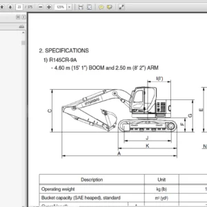 Hyundai R145CR-9A  Crawler Excavator Service Repair Manual - PDF Download