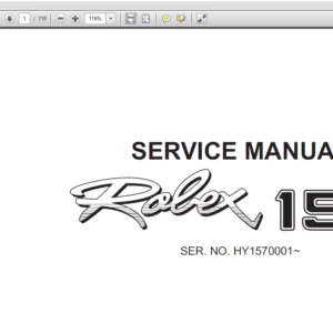 Hyundai R15-7 Mini Excavator Service Repair Manual - PDF Download
