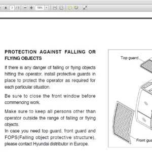Hyundai R180LC-7 Crawler Excavator Operators Manual - PDF Download