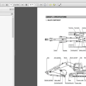 Hyundai R210LC-7 #98001 Crawler Excavator Service Repair Manual - PDF Download