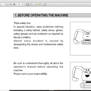 Hyundai R210LC-7 Crawler Excavator Operators Manual - PDF Download