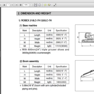 Hyundai R210LC-7H Crawler Excavator Operator Manual - PDF Download