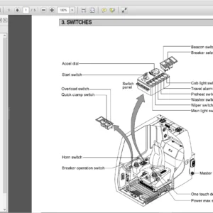Hyundai R215C-7 Crawler Excavator Operator Manual - PDF Download