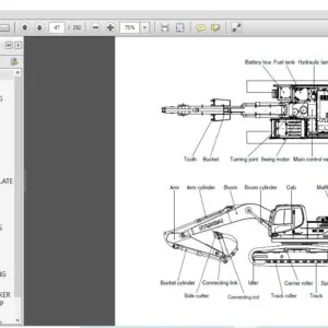 Hyundai R220LC-9S Crawler Excavator Operators Manual - PDF Download