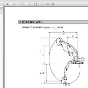 Hyundai R250LC-7 Crawler Excavator Operator Manual - PDF Download