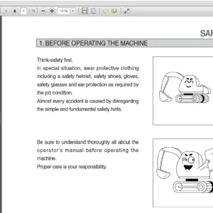 Hyundai R25Z-9A Crawler Excavator Operator Manual - PDF Download