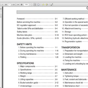 Hyundai R260LC-9A Crawler Excavator Operators Manual - PDF Download