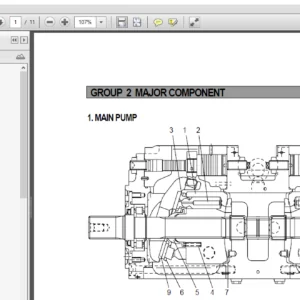 Hyundai R290LC-3 Crawler Excavator Service Repair Manual - PDF Download