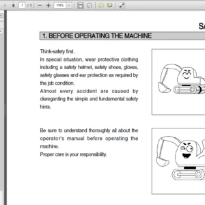 Hyundai R290LC-7 Crawler Excavator Operator Manual - PDF Download