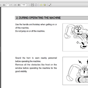 Hyundai R290LC-7H Crawler Excavator Operator Manual - PDF Download