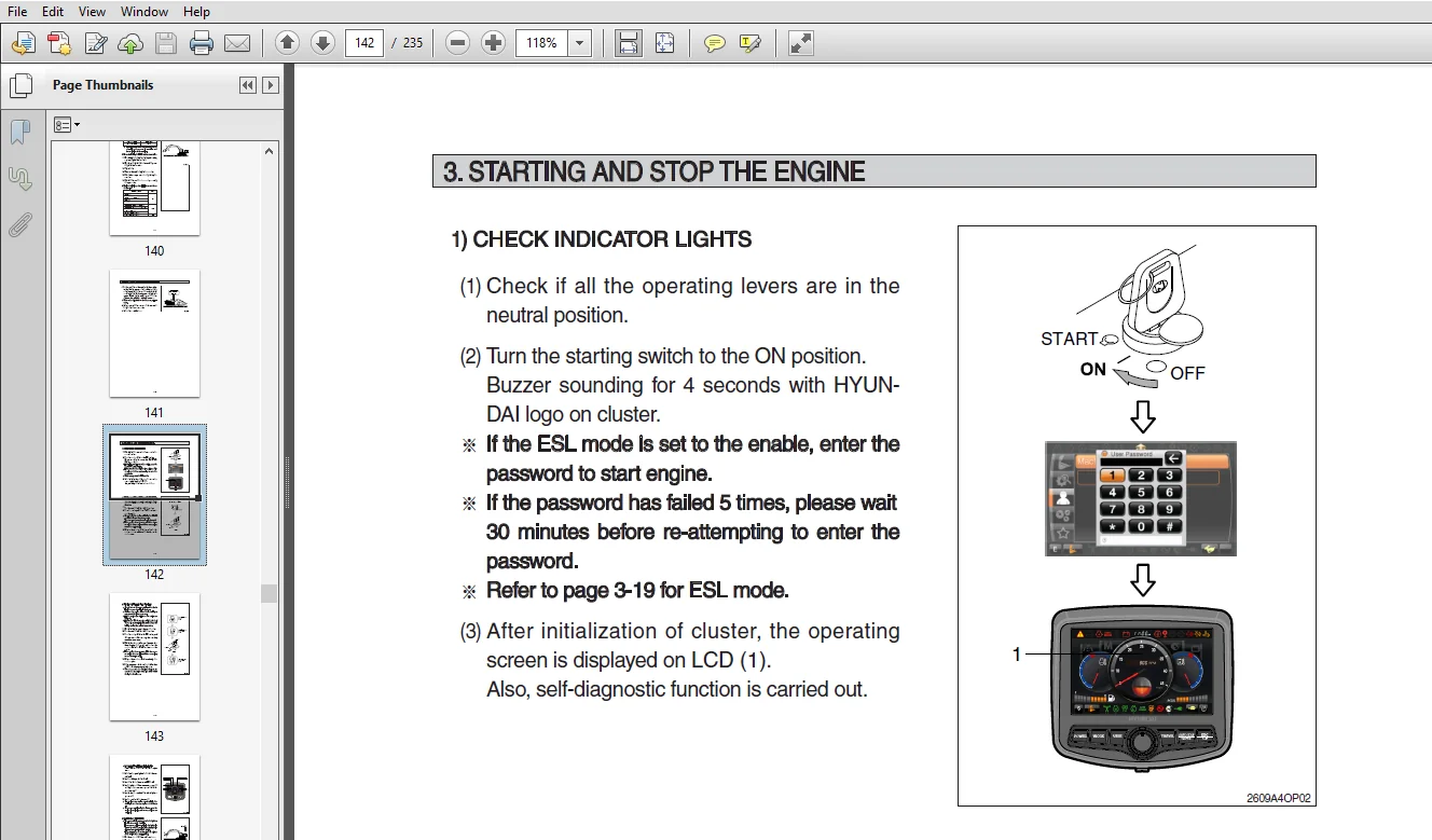 Hyundai R300LC-9A Crawler Excavator Operators Manual - PDF Download - Image 3