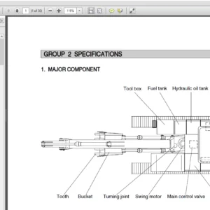 Hyundai R305LC-7 Crawler Excavator Service Repair Manual - PDF Download