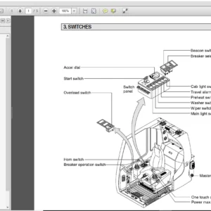 Hyundai R320LC-7 Crawler Excavator Operator Manual - PDF Download