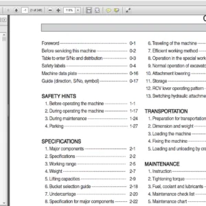 Hyundai R330LC-9SH Crawler Excavator Operators Manual - PDF Download