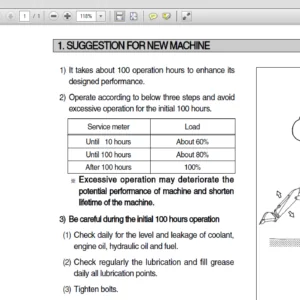 Hyundai R360LC-7 Crawler Excavator Operator Manual - PDF Download