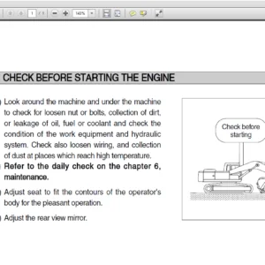 Hyundai R360LC-7A Crawler Excavator Operator Manual - PDF Download